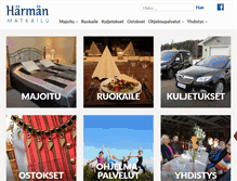 Tablet Screenshot of harmanmatkailu.fi